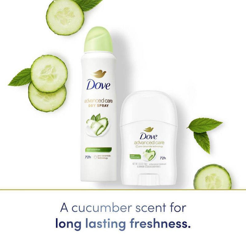slide 6 of 6, Dove Beauty Advanced Care 72-Hour Cool Essentials Mini Antiperspirant & Deodorant Stick - Travel Size - 0.5oz, 0.5 oz
