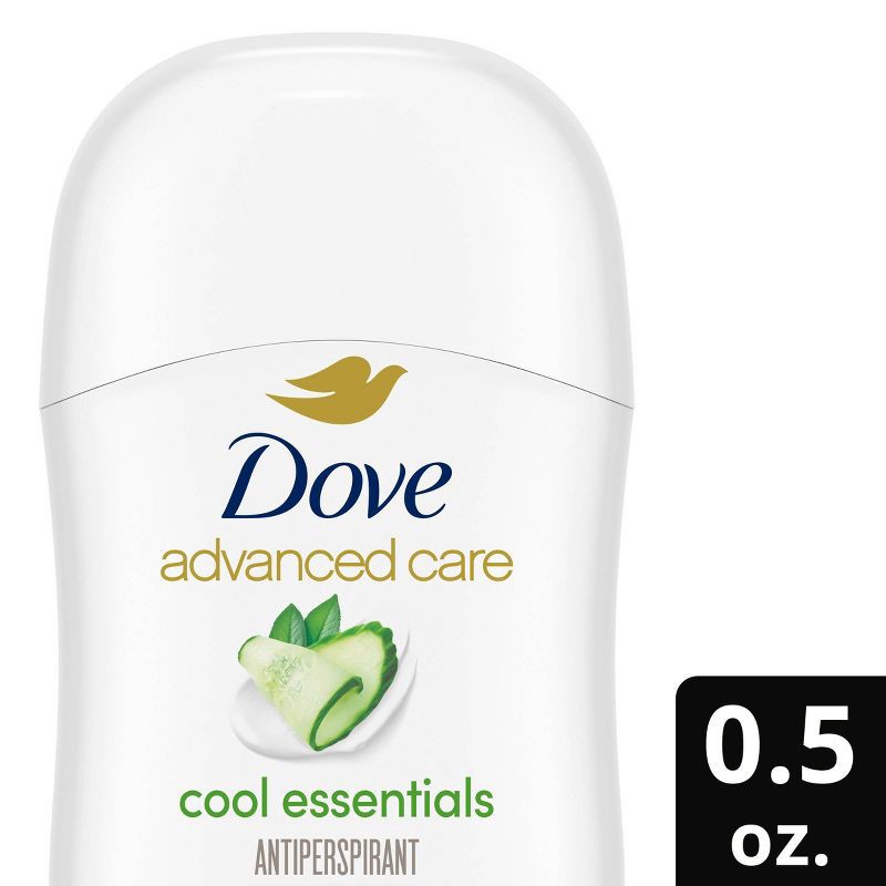 slide 1 of 10, Dove Beauty Advanced Care 48-Hour Cool Essentials Antiperspirant & Mini Deodorant Stick - Travel Size - 0.5oz, 0.5 oz