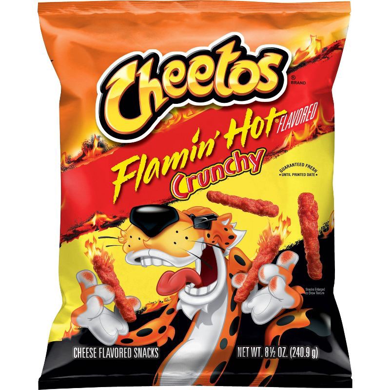 slide 1 of 8, Cheetos Crunchy Flamin Hot - 8.5oz, 8.5 oz