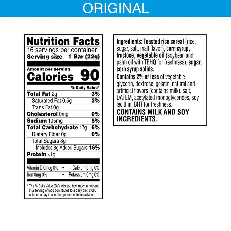 slide 7 of 9, Kellogg's Rice Krispies Treats Original Bars - 12.4oz/16ct, 12.4 oz, 16 ct