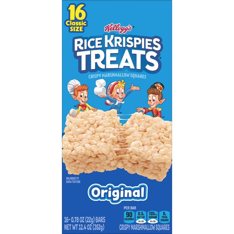 slide 8 of 9, Kellogg's Rice Krispies Treats Original Bars - 12.4oz/16ct, 12.4 oz, 16 ct