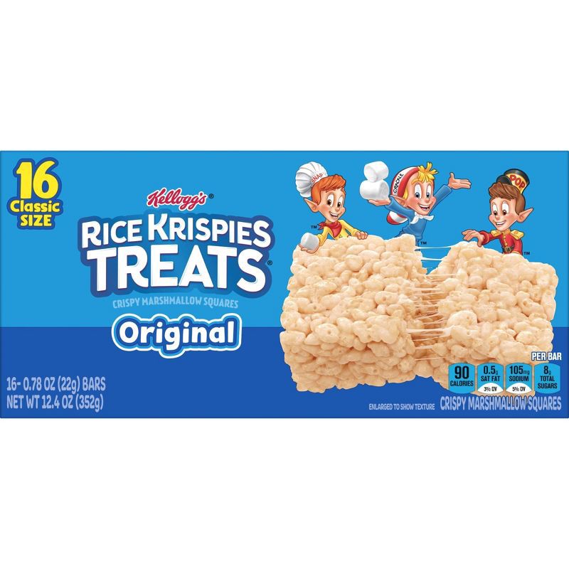 slide 9 of 9, Kellogg's Rice Krispies Treats Original Bars - 12.4oz/16ct, 12.4 oz, 16 ct