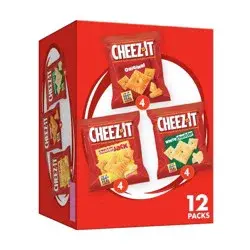 Cheez-It Baked Snack Crackers Variety Pack 12ct