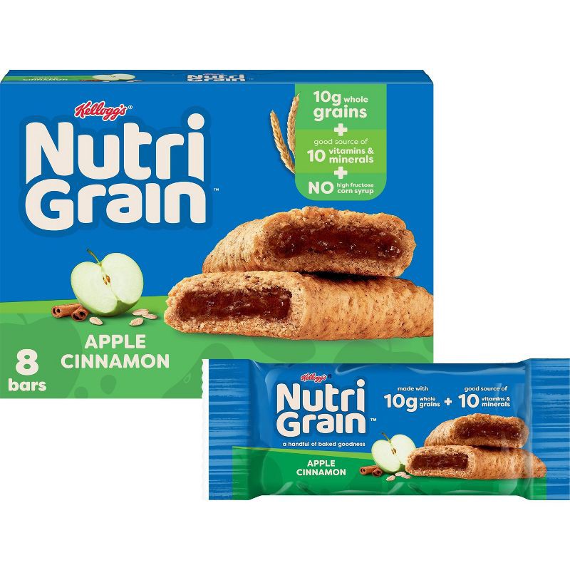 slide 1 of 10, Nutri-Grain Apple Cinnamon Soft Baked Breakfast Bars - 8ct/10.4oz, 8 ct; 10.4 oz