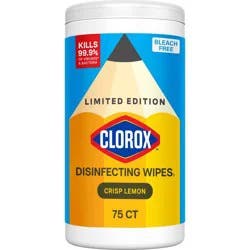 Clorox Disinfecting Bleach Free Multi-Surface Cleaning Wipes - Crisp Lemon - 75ct