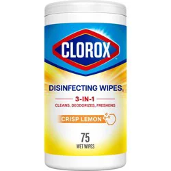 Clorox Crisp Lemon Limited Edition Back to School Disinfecting Cleaning Wipes - 75ct