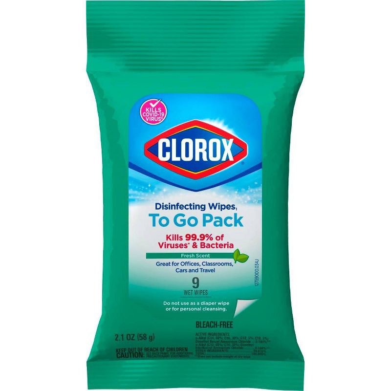 slide 2 of 14, Clorox Fresh Disinfecting Wipes Bleach Free Cleaning Wipes - 9ct, 9 ct
