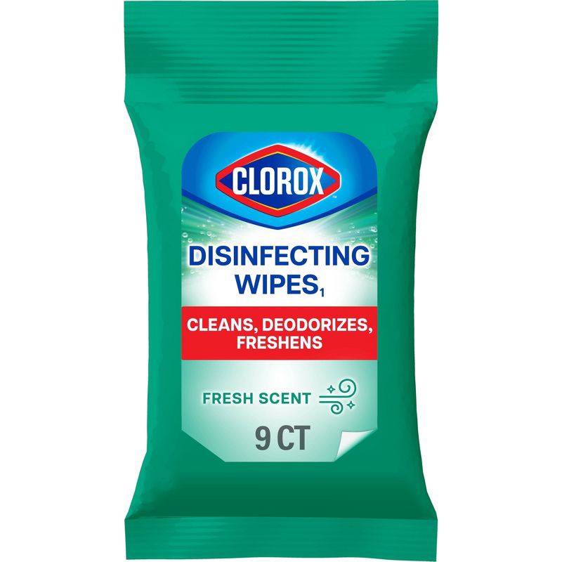 slide 1 of 15, Clorox Fresh Disinfecting Wipes Bleach Free Cleaning Wipes - 9ct, 9 ct