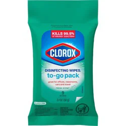 Clorox Fresh Disinfecting Wipes Bleach Free Cleaning Wipes - 9ct