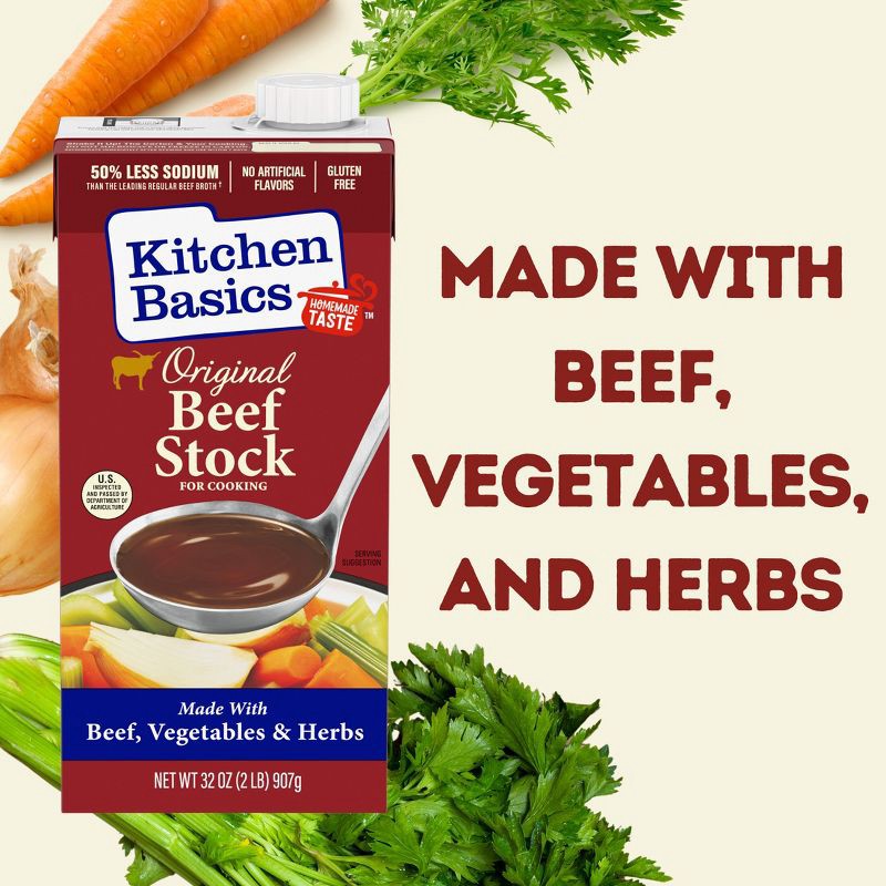 slide 4 of 6, Kitchen Basics Gluten Free Beef Stock - 32oz, 32 oz