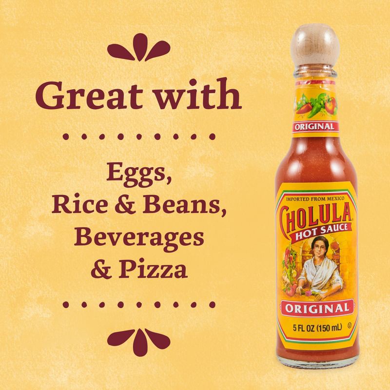 slide 7 of 21, Cholula Original Hot Sauce - 5 fl oz, 5 fl oz