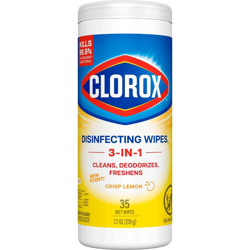 slide 2 of 13, Clorox Crisp Lemon Disinfecting Wipes Bleach Free Cleaning Wipes - 35ct, 35 ct