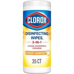 Clorox Crisp Lemon Disinfecting Wipes Bleach Free Cleaning Wipes - 35ct