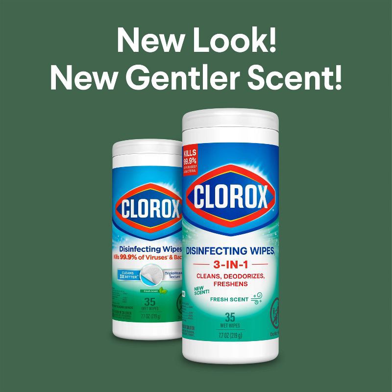 slide 3 of 14, Clorox Fresh Disinfecting Wipes Bleach Free Cleaning Wipes - 35ct, 35 ct