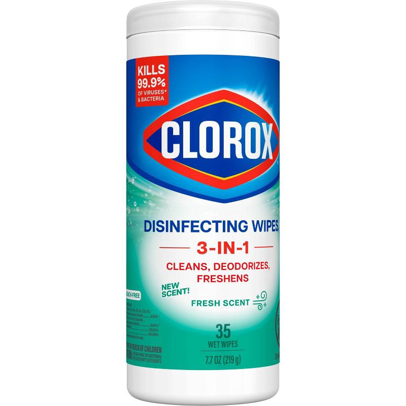 slide 8 of 13, Clorox Fresh Disinfecting Wipes Bleach Free Cleaning Wipes - 35ct, 35 ct