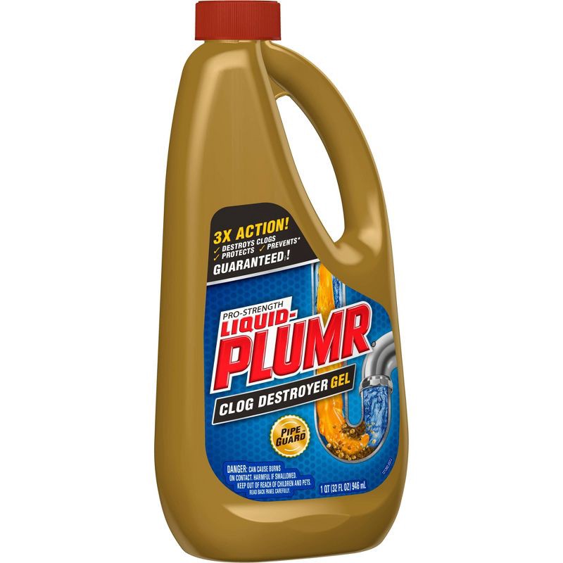 slide 2 of 4, Liquid-Plumr Pro-Strength Clog Remover Full Clog Destroyer - 32oz, 32 oz