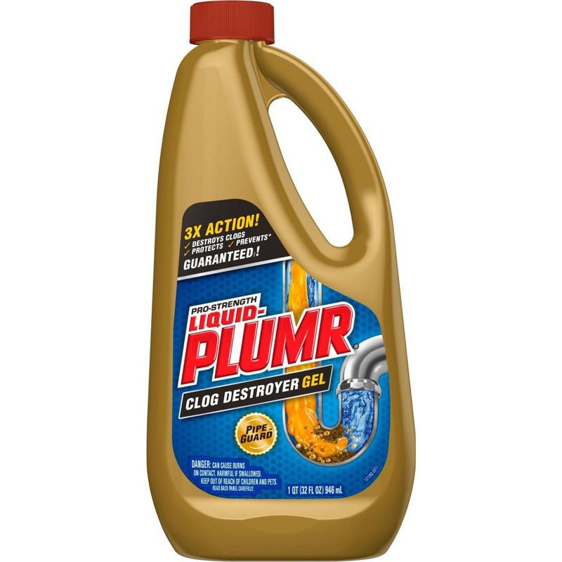 slide 1 of 4, Liquid-Plumr Pro-Strength Clog Remover Full Clog Destroyer - 32oz, 32 oz