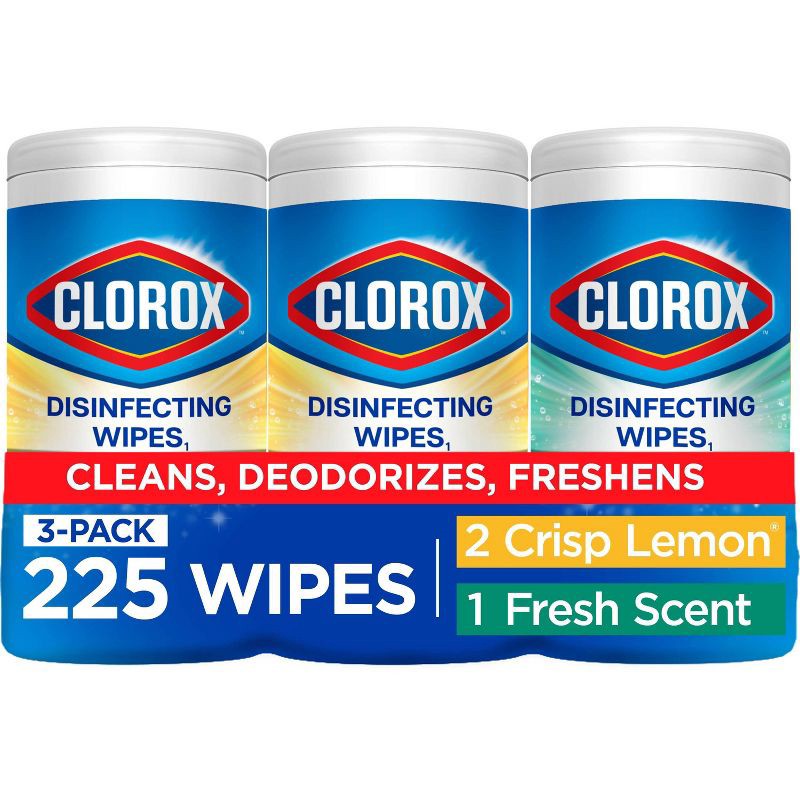 slide 1 of 15, Clorox Disinfecting Wipes Value Pack Bleach Free Cleaning Wipes - 75ct/3pk, 75 ct, 3 ct
