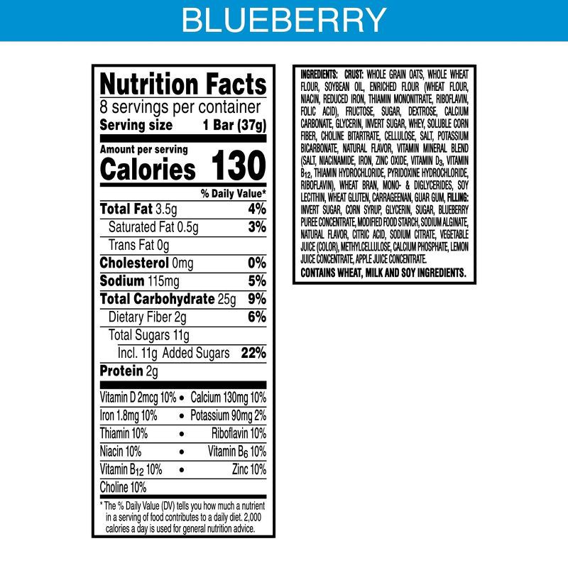 slide 7 of 10, Nutri-Grain Blueberry Soft Baked Breakfast Bars - 8ct/10.4oz, 8 ct; 10.4 oz