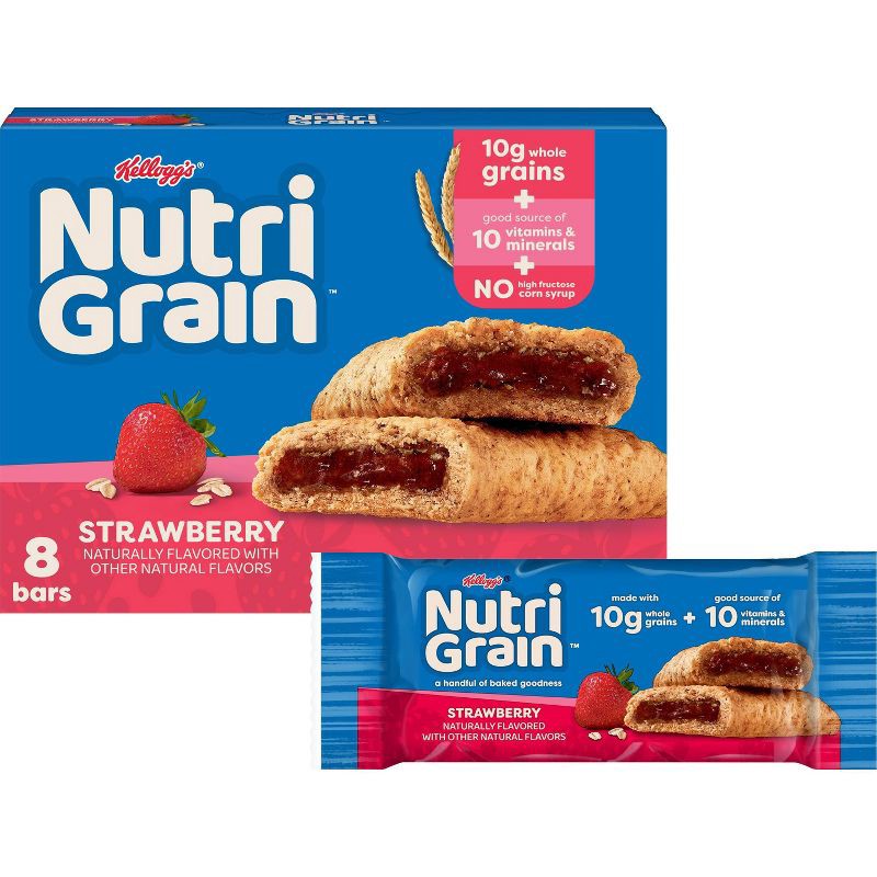 slide 1 of 11, Nutri-Grain Strawberry Soft Baked Breakfast Bars - 8ct/10.4oz, 8 ct; 10.4 oz