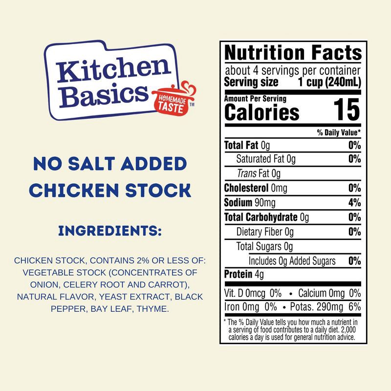 slide 5 of 6, Kitchen Basics Gluten Free Unsalted Chicken Stock - 32oz, 32 oz