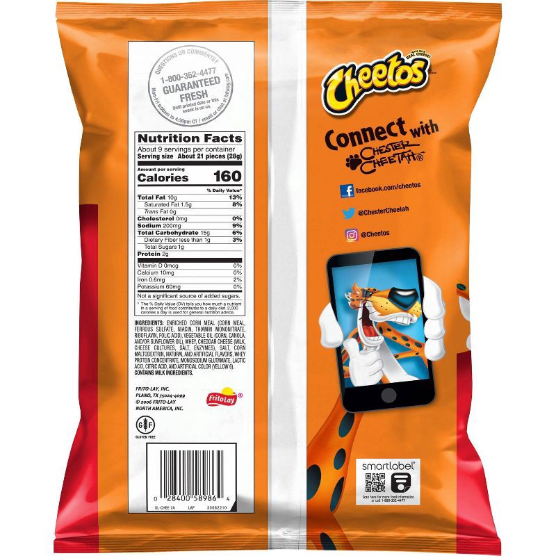 slide 2 of 7, Cheetos Crunchy Cheese Flavored Snacks - 8.5oz, 8.5 oz