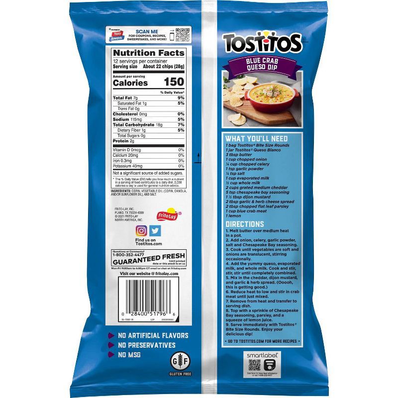 slide 2 of 3, Tostitos Bite Size Rounds - 12oz, 12 oz