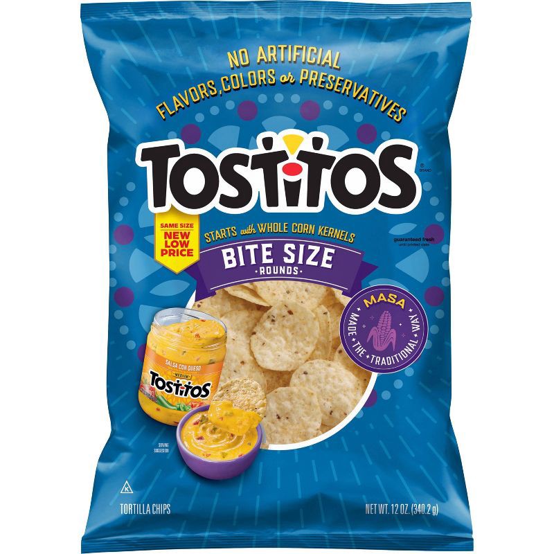 slide 1 of 8, Tostitos Bite Size Rounds Tortilla Chips - 12oz, 12 oz