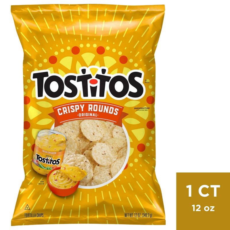 slide 1 of 3, Tostitos Crispy Rounds - 12oz, 12 oz