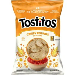 Tostitos Crispy Rounds Tortilla Chips - 12oz: Gluten-Free, No Artificial Flavors