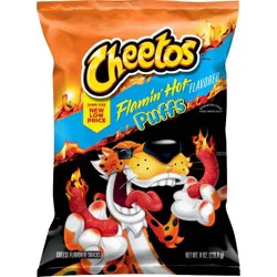 Cheetos Flamin' Hot Puffs Flavored Snacks - 8oz