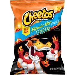 Cheetos Flamin' Hot Puffs Flavored Snacks - 8oz