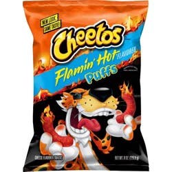 Cheetos Flamin' Hot Puffs Flavored Snacks - 8oz