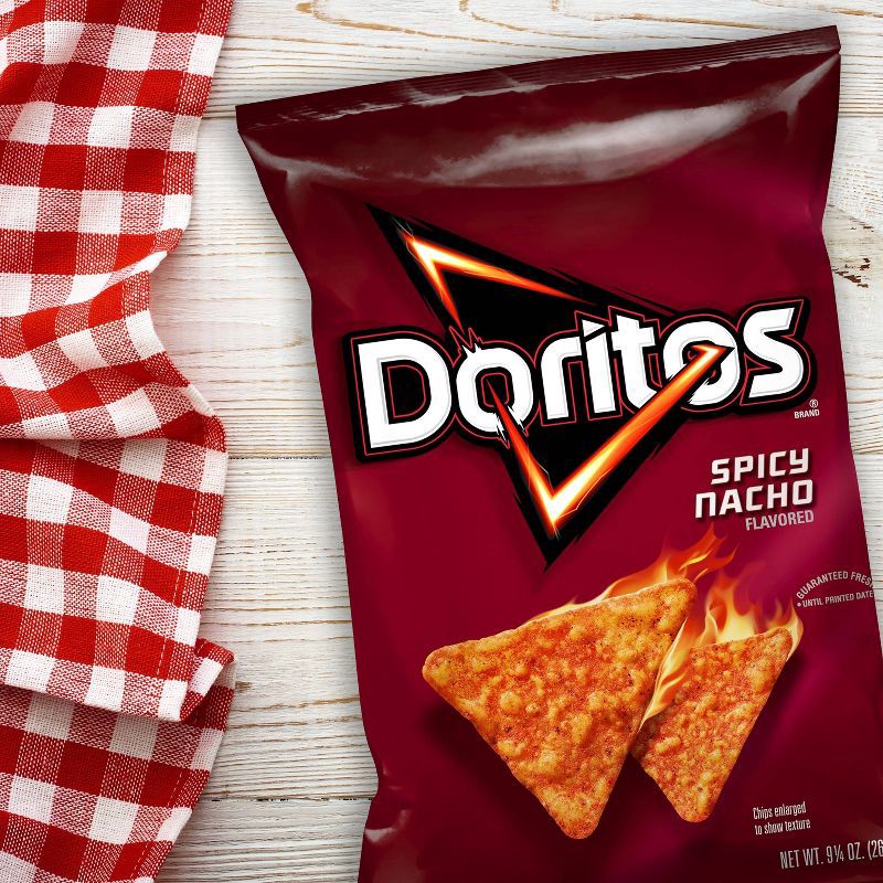 slide 3 of 3, Doritos Spicy Nacho Chips - 9.25oz, 9.25 oz