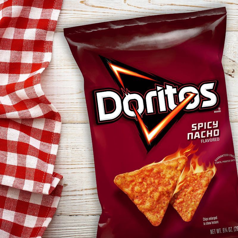 slide 3 of 3, Doritos Spicy Nacho Tortilla Chips - 9.25oz, 9.25 oz