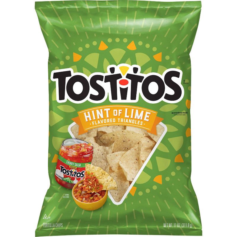 slide 1 of 3, Tostitos Hint Of Lime Tortilla Chips - 11oz, 11 oz
