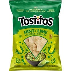 Tostitos Hint Of Lime Tortilla Chips - 11oz: No Artificial Flavors, No Preservatives