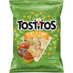 Tostitos Hint Of Lime Tortilla Chips - 11oz: No Artificial Flavors, No Preservatives