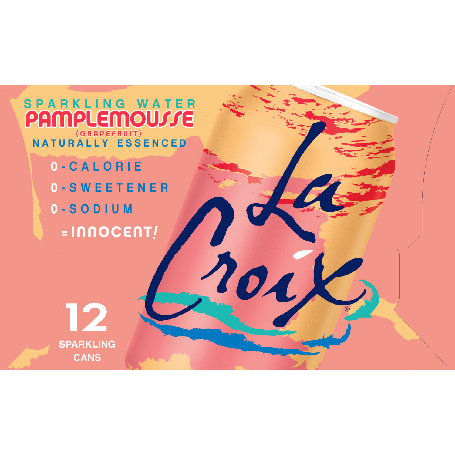 slide 2 of 5, La Croix Grapefruit Sparkling Water - 12 ct; 12 fl oz, 12 ct; 12 fl oz