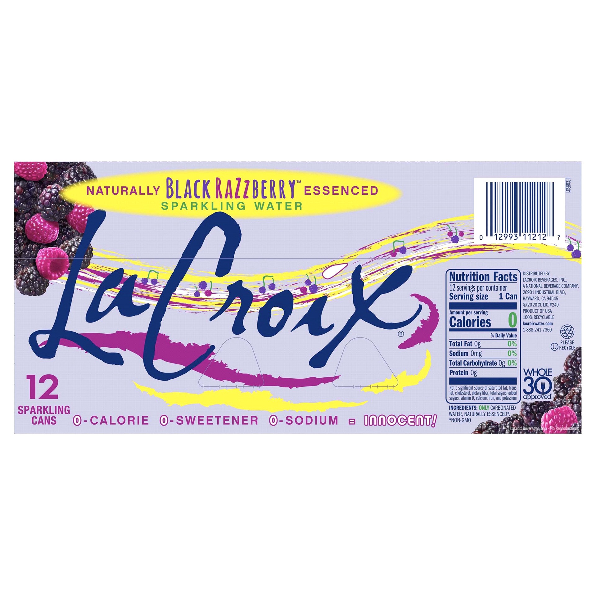 slide 9 of 9, La Croix Black Razzberry - 12 ct; 12 fl oz, 12 ct; 12 oz