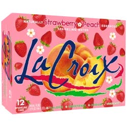 Lacroix Strawberry Peach Sparkling Water