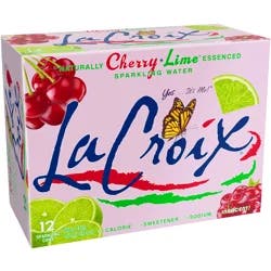 La Croix Cherry Lime Sparkling Water 12 - 12 fl oz Cans
