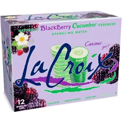 La Croix Blackberry Cucumber Sparkling Water, 12 pk