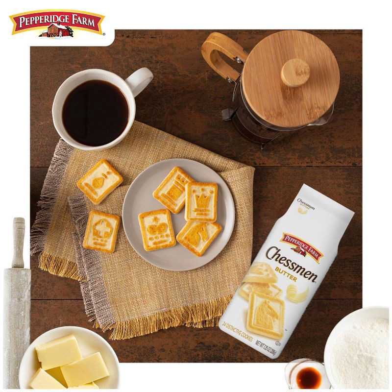 slide 3 of 11, Pepperidge Farm Chessmen Butter Cookies - 7.25oz (Packaging May Vary), 7.25 oz