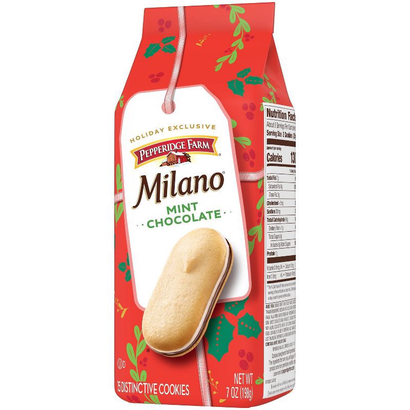 slide 7 of 10, Pepperidge Farm Milano Mint Chocolate Cookies - 7oz/15ct, 7 oz, 15 ct