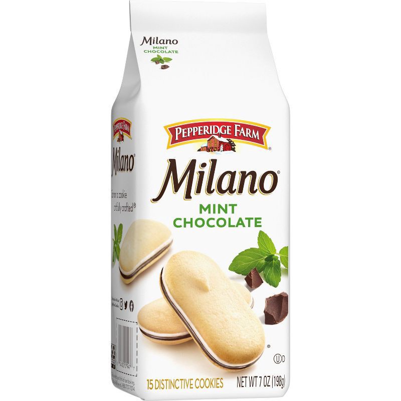 slide 3 of 10, Pepperidge Farm Milano Mint Chocolate Cookies - 7oz/15ct, 7 oz, 15 ct