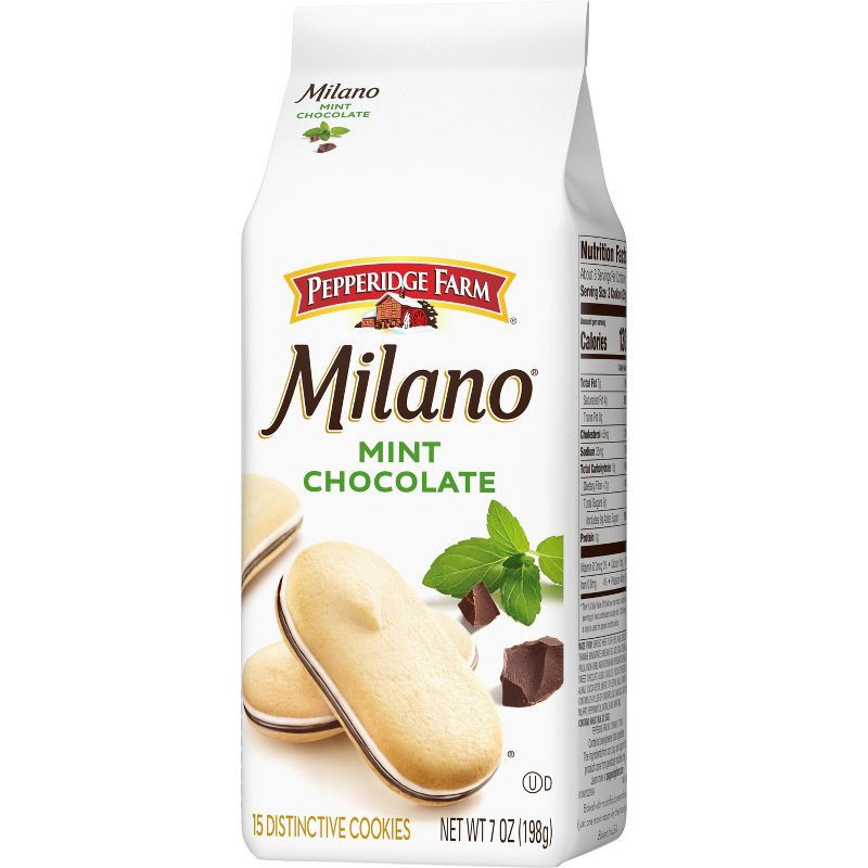 slide 10 of 10, Pepperidge Farm Milano Mint Chocolate Cookies - 7oz/15ct, 7 oz, 15 ct