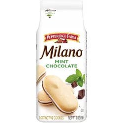 Pepperidge Farm Milano Mint Chocolate Cookies - 7oz/15ct: No Artificial Preservatives, No Artificial Colors, Valentine's Day