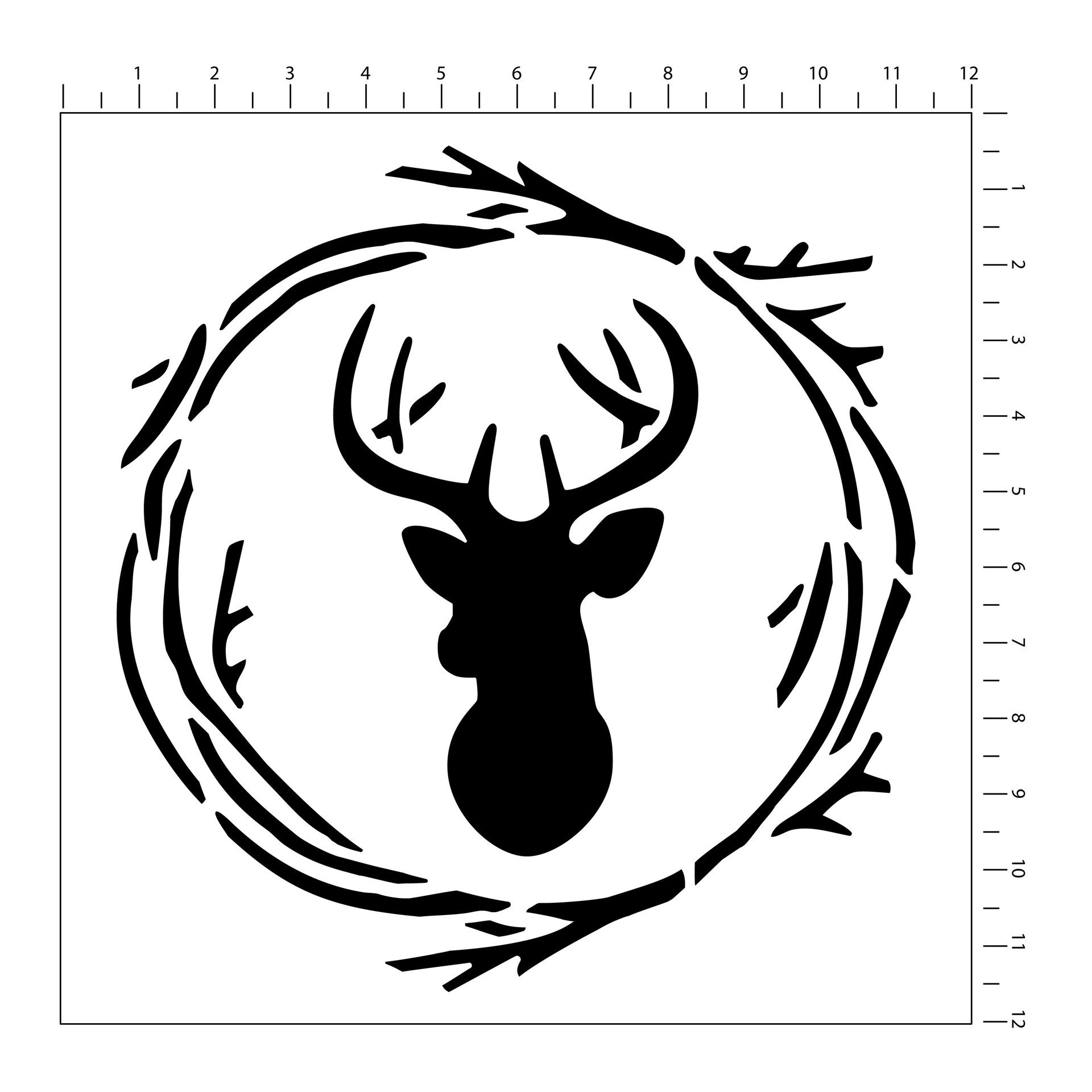 slide 3 of 3, Woodland Stencils By Craft Smart, 12" X 12", 12 in x 12 in