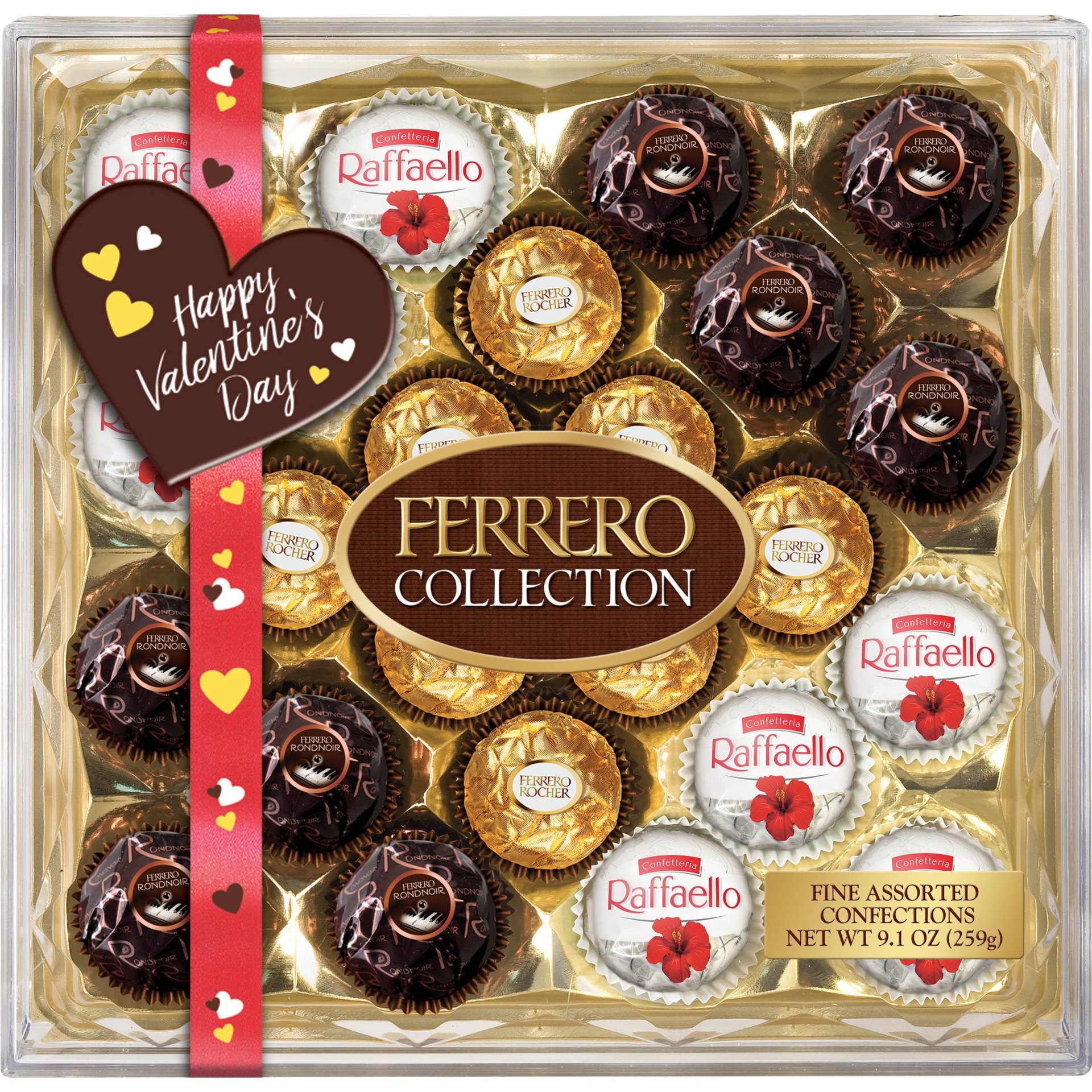 slide 1 of 1, Ferrero Collection Valentine's Day Fine Assorted Confections, 9.1 oz